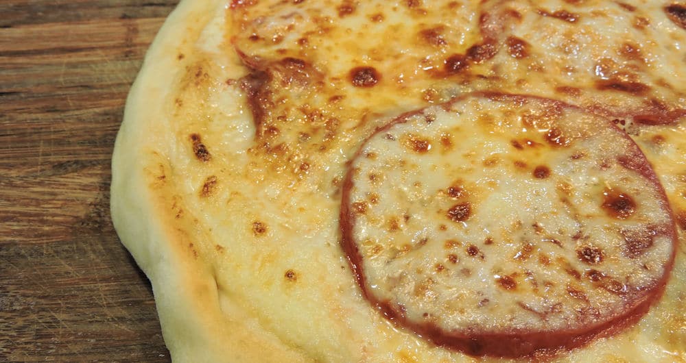 24Bite: Prosciutto Provolone Pizza