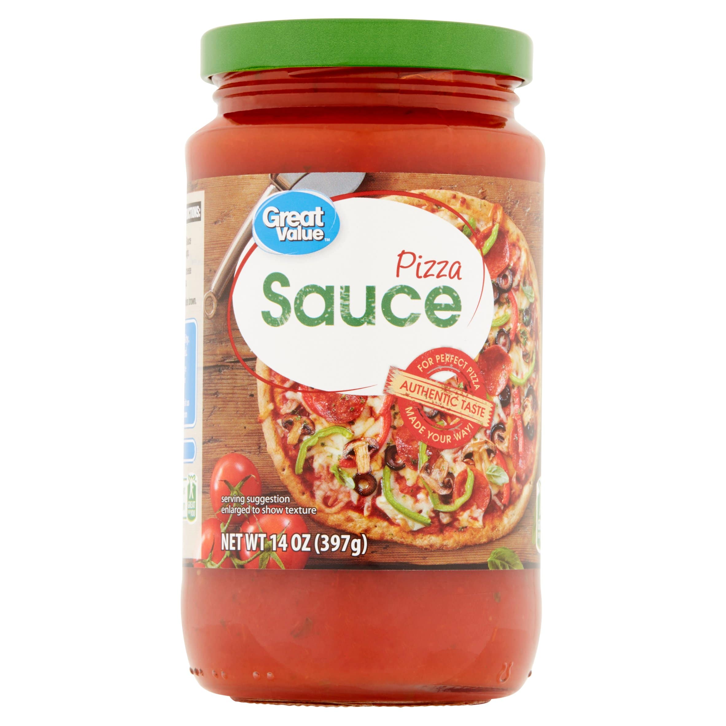 great value pizza sauce on a white background