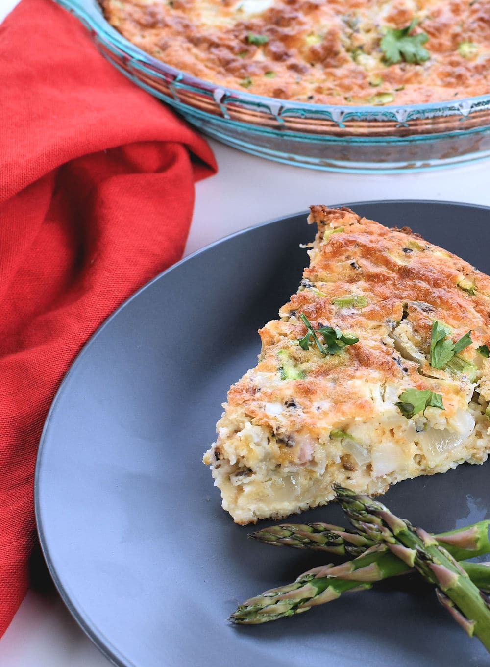 24 Bite: No Crust Easy Quiche Recipe: Ham and Asparagus by Christian Guzman