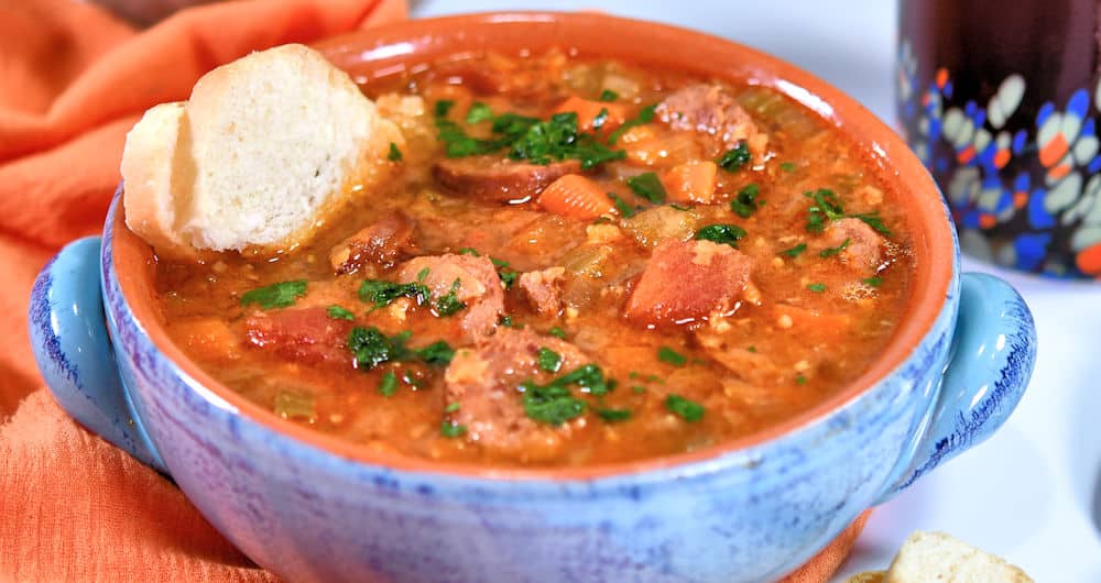 Kielbasa Sausage Soup with Lentils Instant Pot 24Bite® Recipes