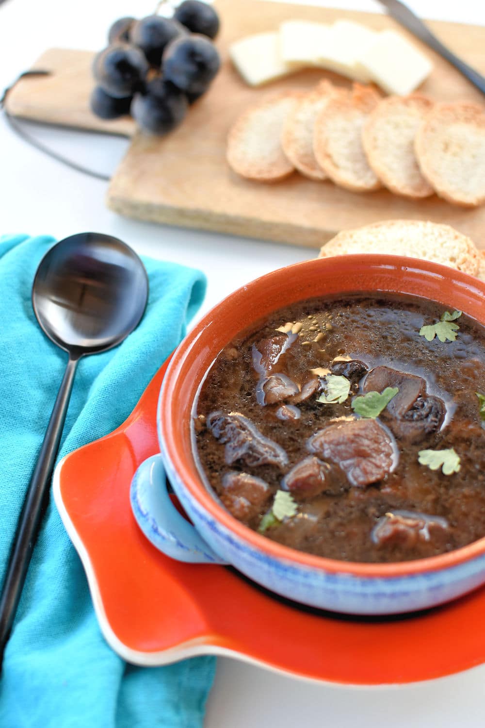 24Bite: Steak and Mushrooms Soup Instant Pot Recipe by Christian Guzman