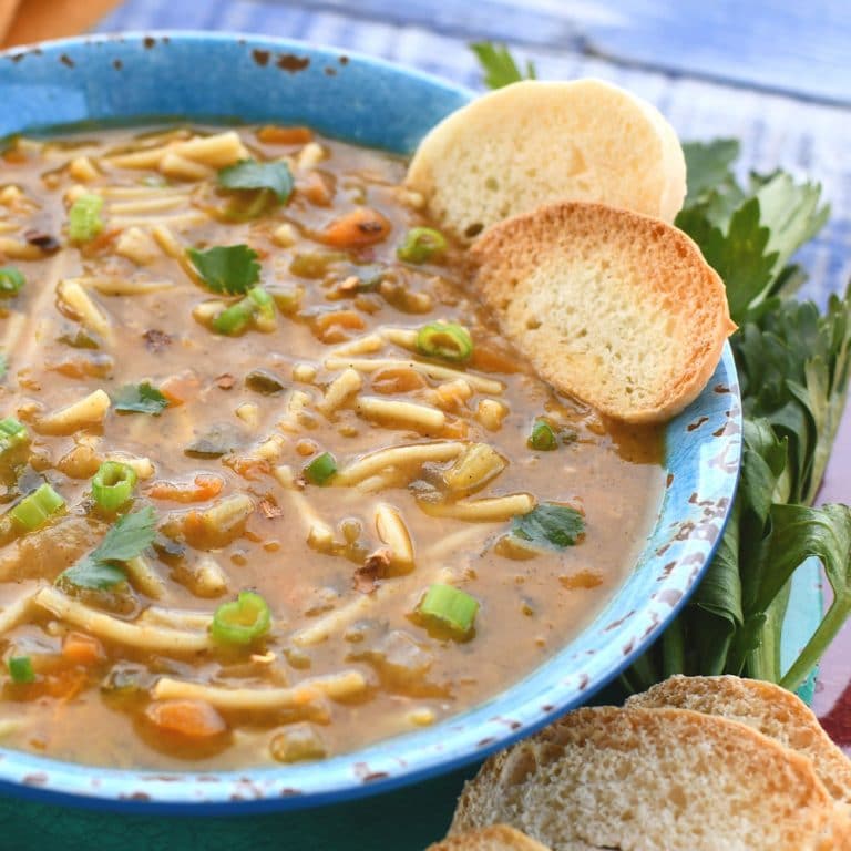 Vegan Noodle Soup Instant Pot Recipe