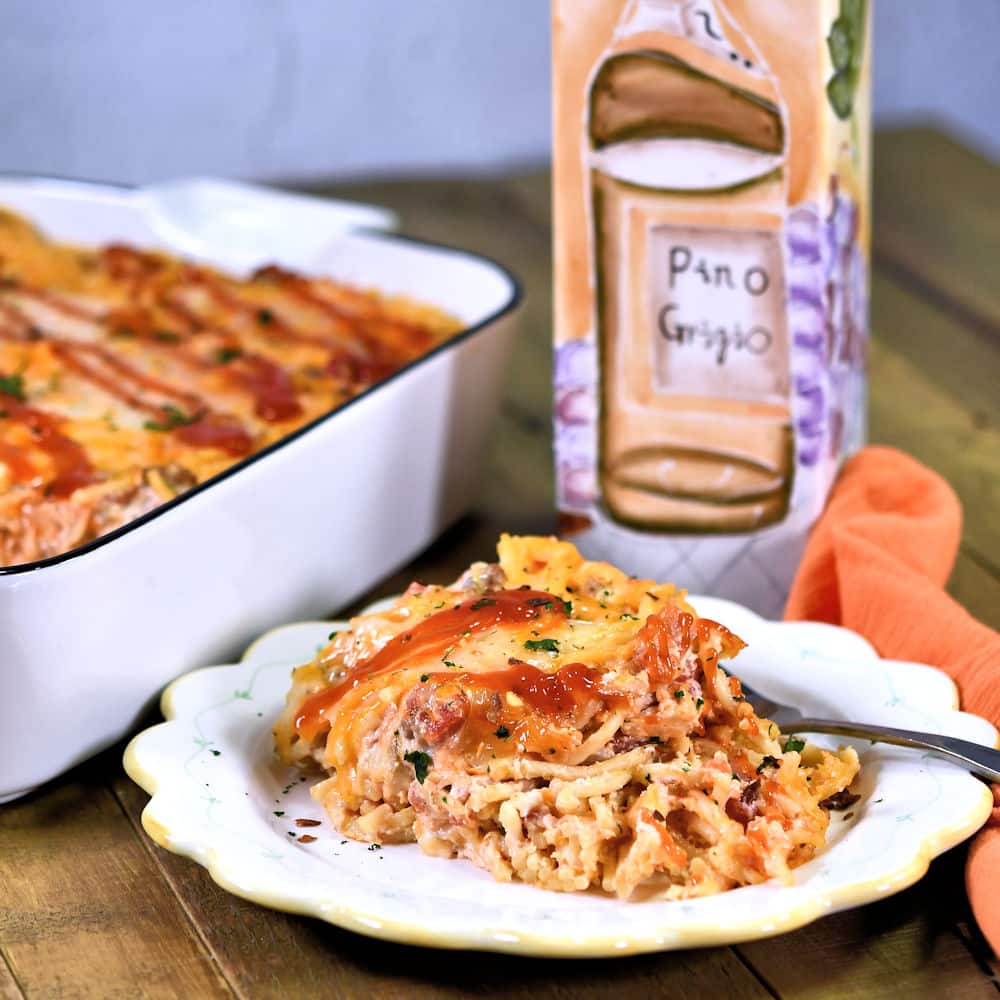 Ground Beef Baked Spaghetti Casserole