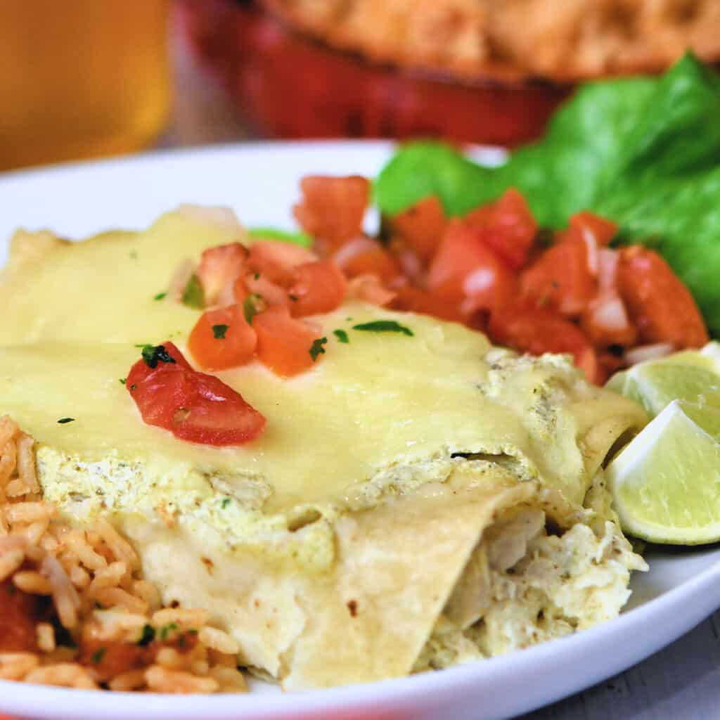 Chicken Enchiladas with Green Sauce Recipe