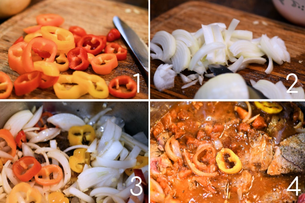 Step Collage for Instant Pot Beef Roast