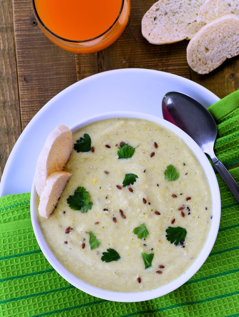 24Bite: Vegan Cream of Celery Soup Recipe by Christian Guzman