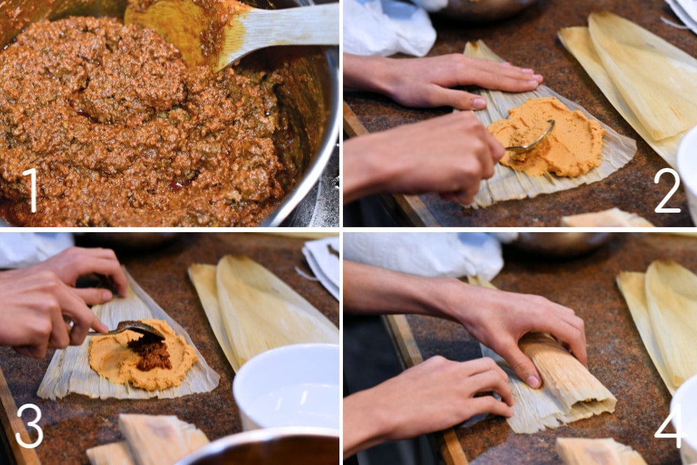 24Bite: Assembling Homemade Chorizo Tamales with Ground Beef by Christian Guzman