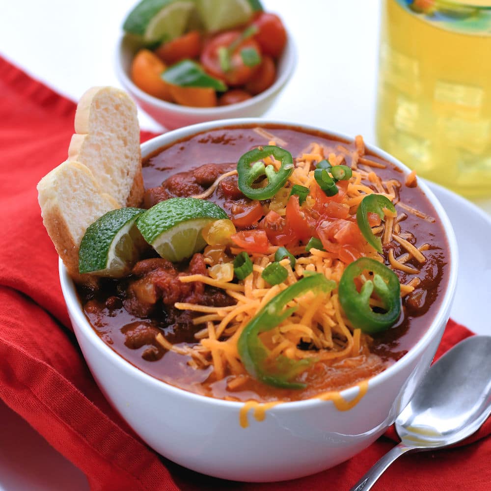 Slow Cooker Steak Chili Recipe | 24Bite® Recipes