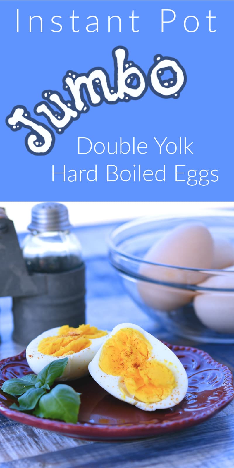 Instant Pot Jumbo Boiled Eggs 24Bite® Recipes