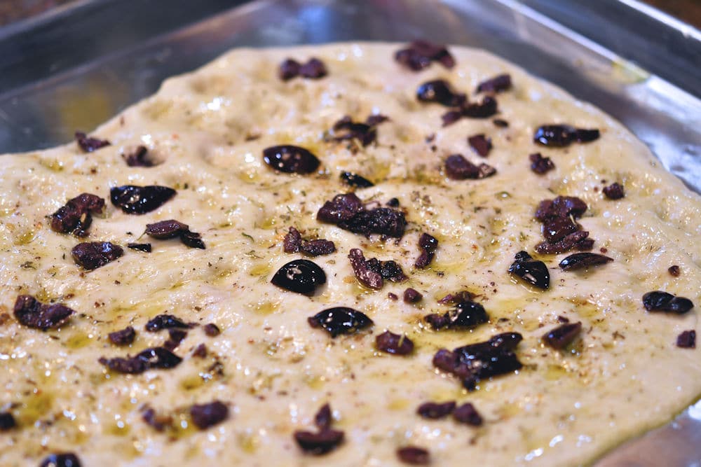 24Bite: Focaccia bread ready for baking