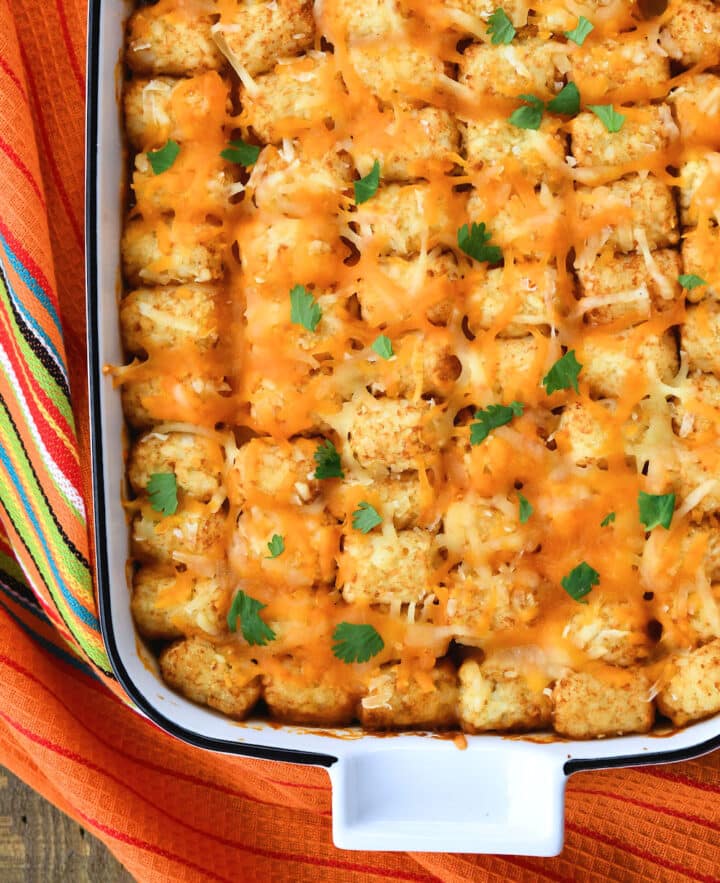 tater tot chili cheese casserole