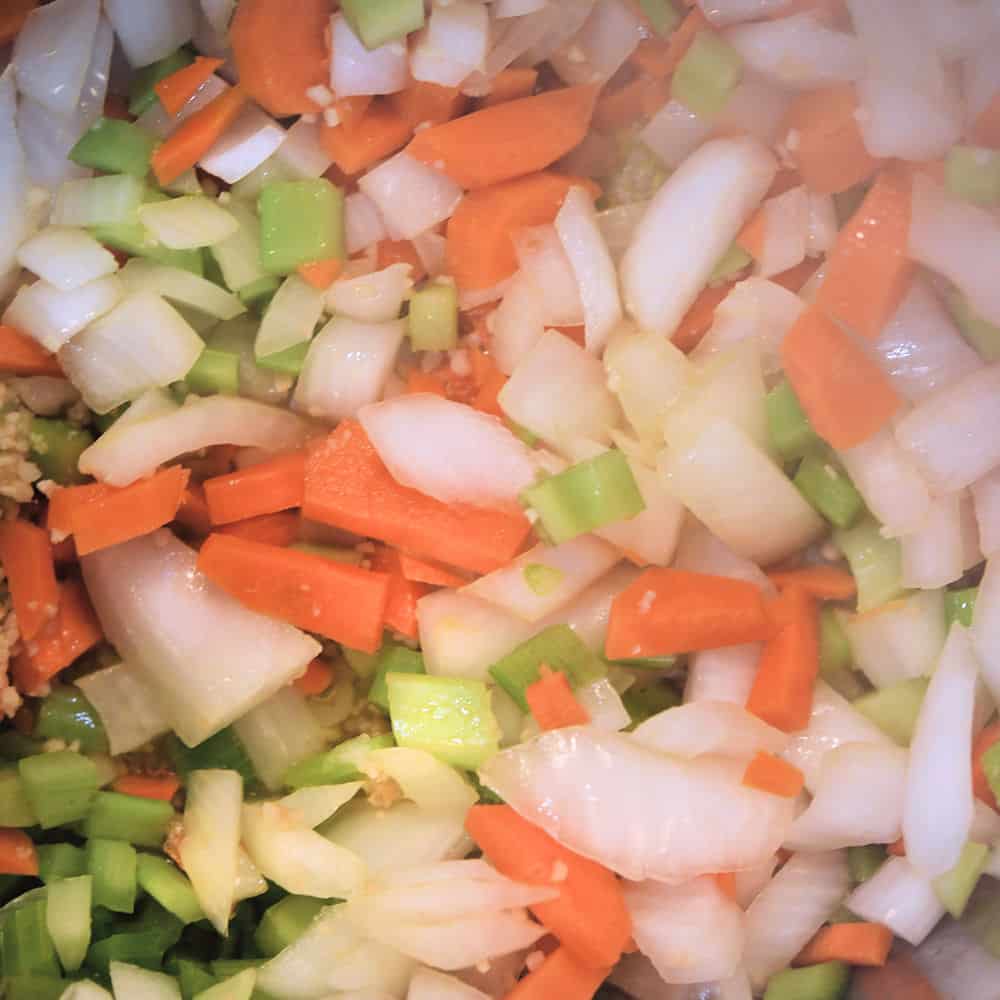 24Bite: sauteeing carrots, onions, celery and garlic in instant pot