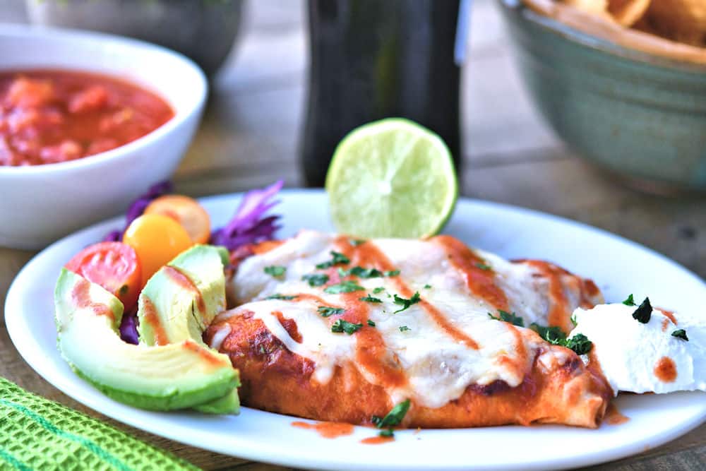 24Bite: Creamy Salsa Chicken Enchiladas Recipe by Christian Guzman