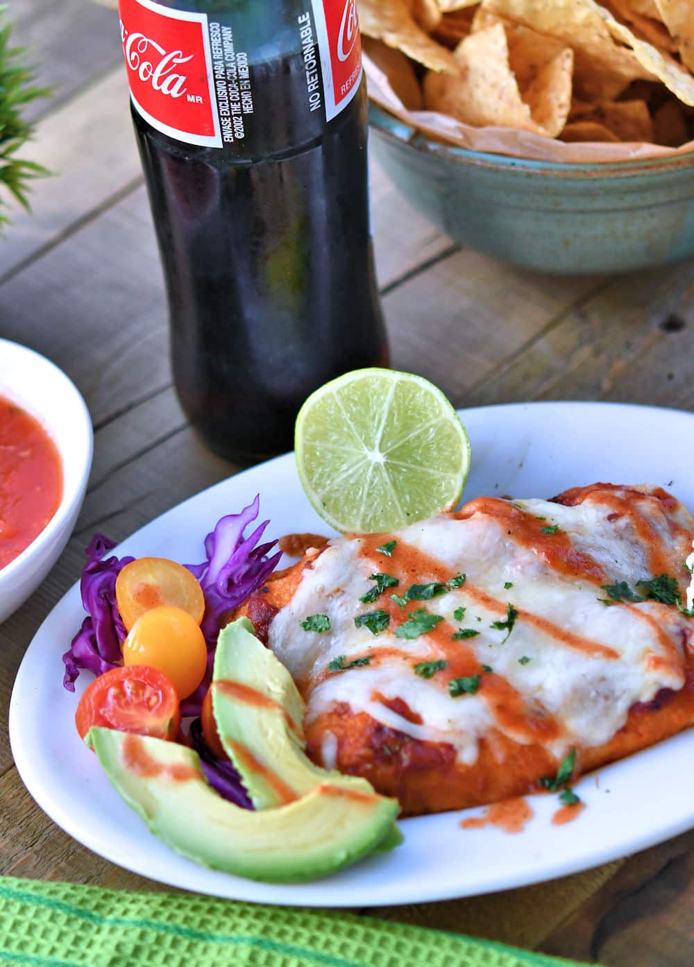 24Bite: Creamy Salsa Chicken Enchiladas Recipe by Christian Guzman