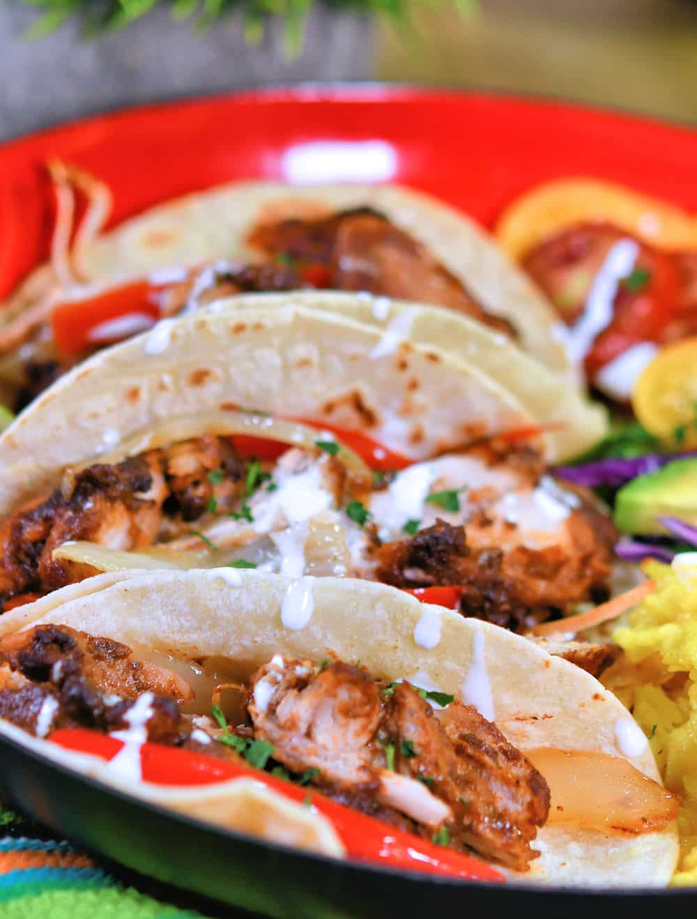24bite: Chicken Mole Tacos with Dona Maria Sauce recipe by Christian Guzman