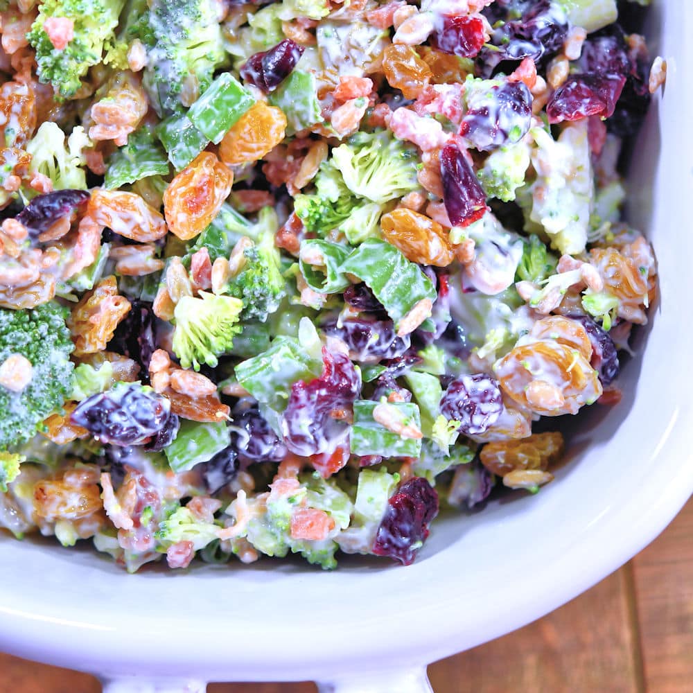 Broccoli Bacon Cranberry Salad