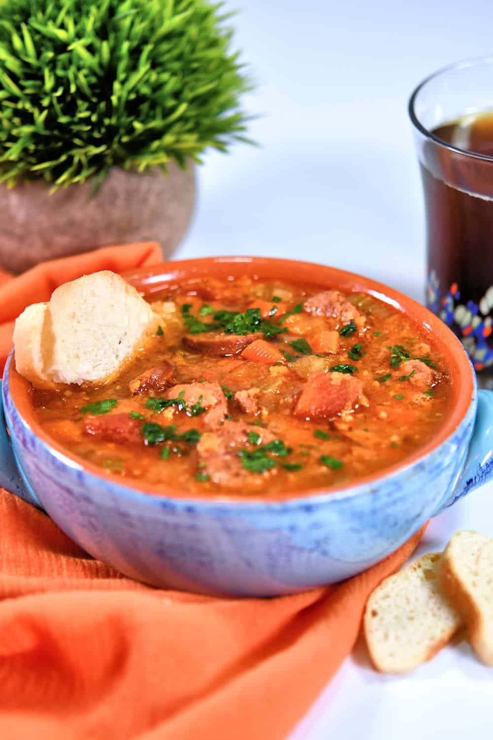 24bite: Kielbasa Sausage Soup with Lentils Instant Pot recipe by Christian Guzman