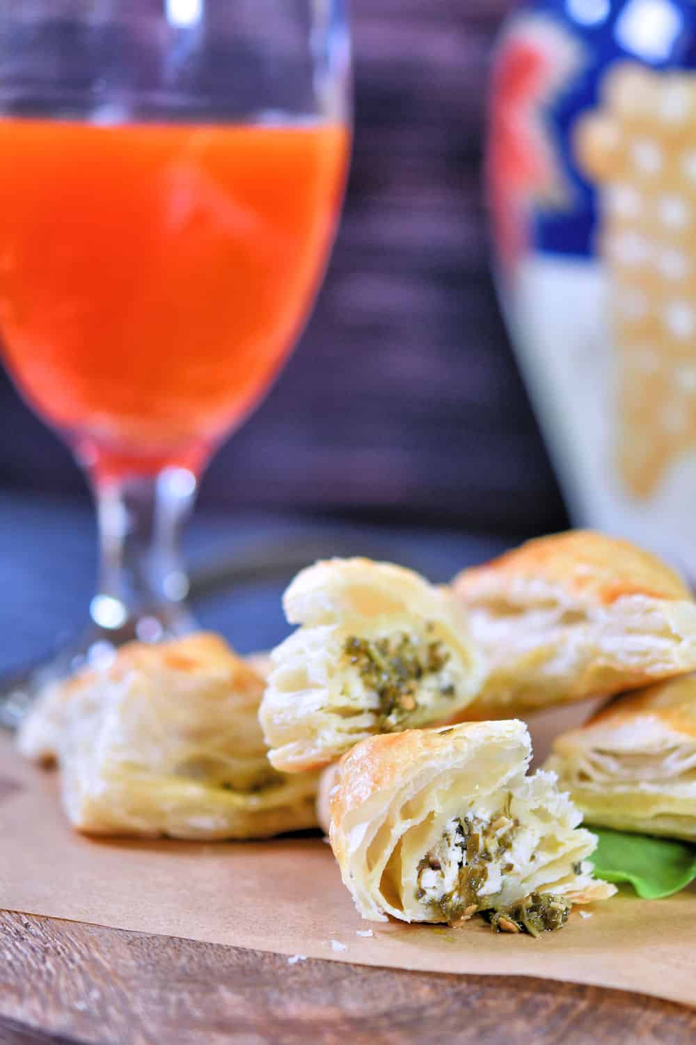 24Bite: Chicken and Pesto Puff Pastry Appetizer Bites Recipe by Christian Guzman