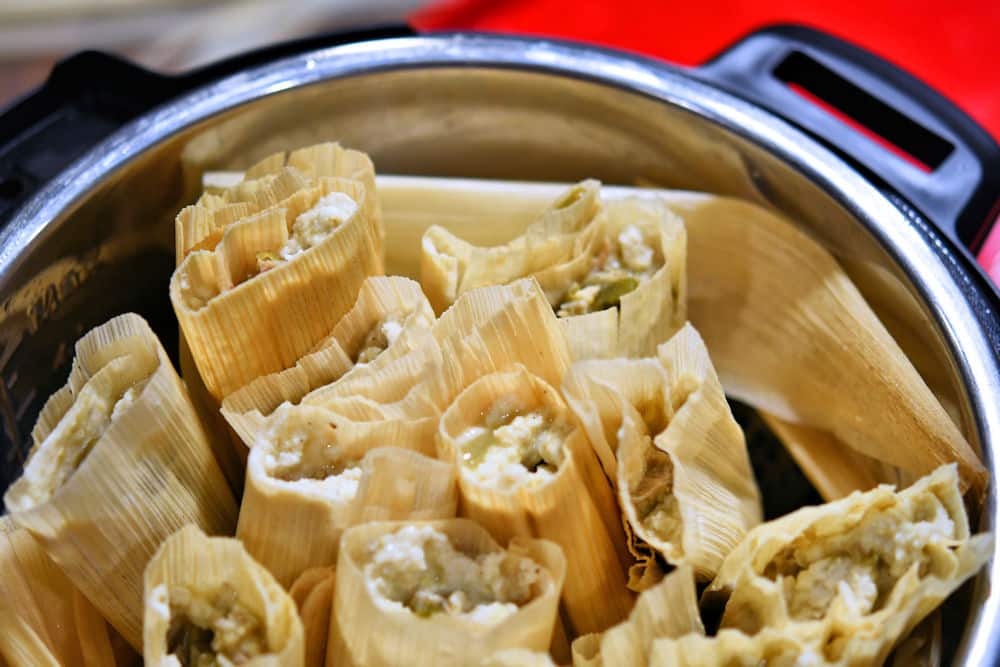 Instant Pot Chicken Tamales + VIDEO