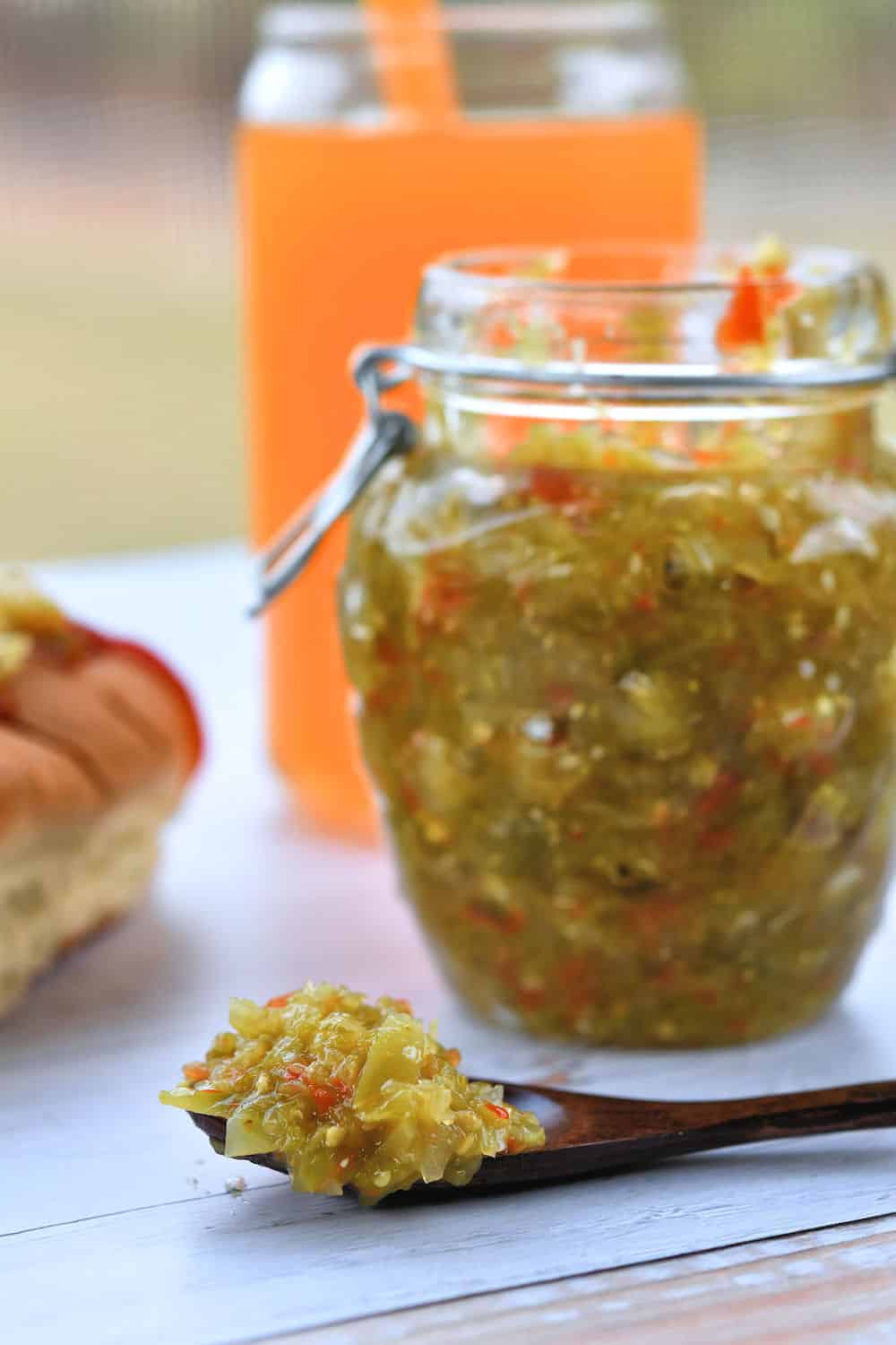24Bite: Green Tomatoes Recipe for Hot Dog Relish by Christian Guzman