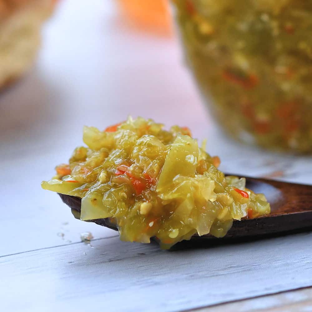 Green Tomato Hot Dog Relish Recipe