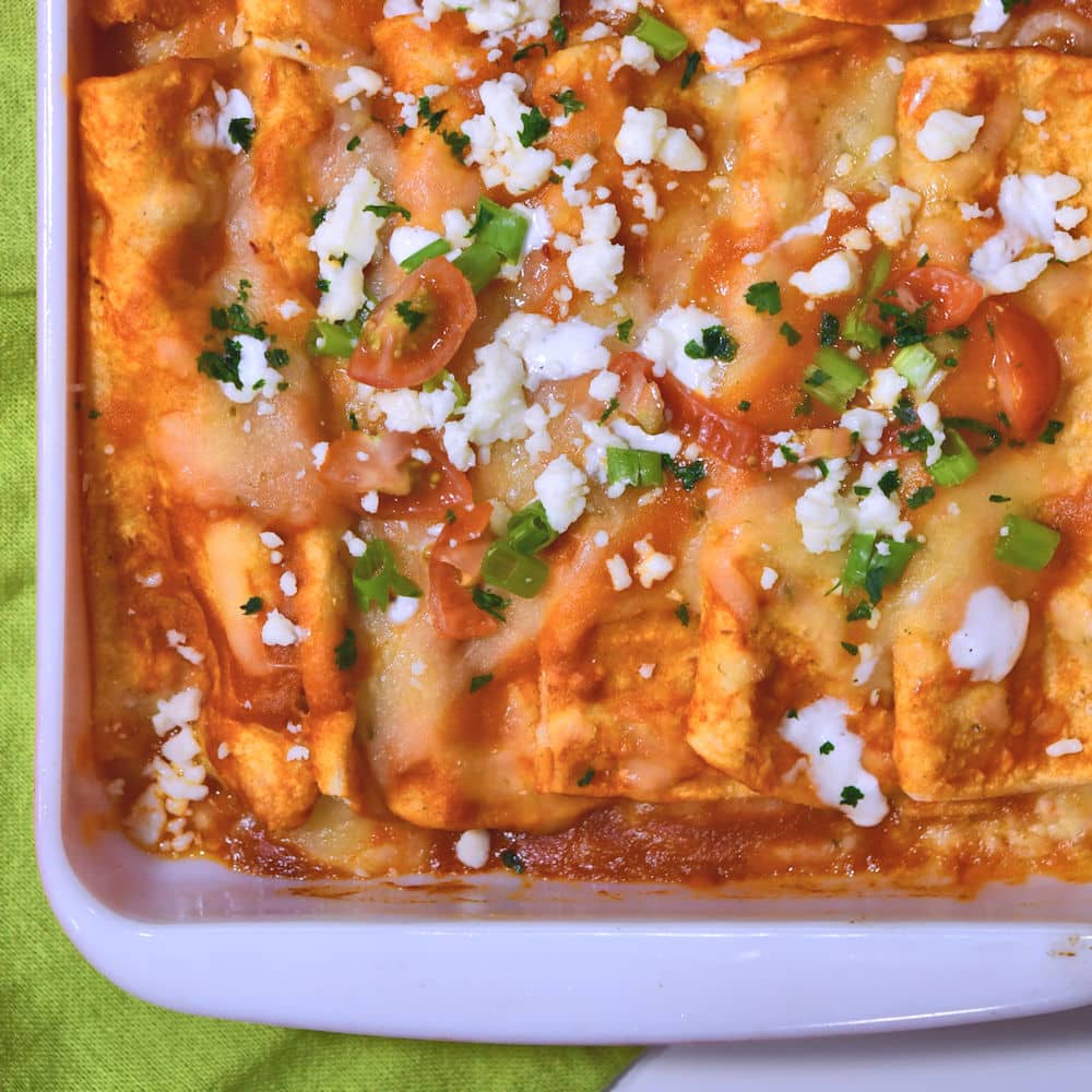 24Bite: Cheese Enchiladas with Roasted Poblano Peppers Recipe by Christian Guzman