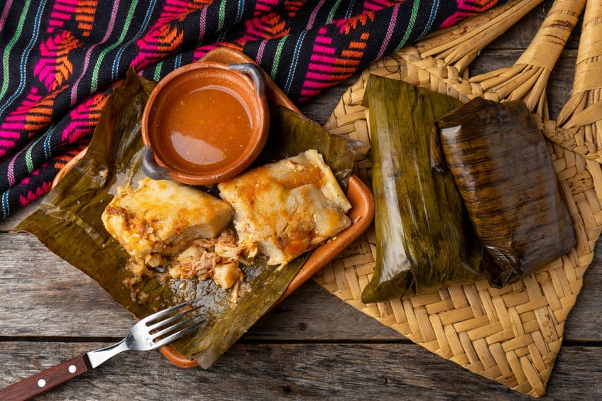 Tamales made in banana leaves instead of corn husks, © by carlosrojas20 via 123rf.com