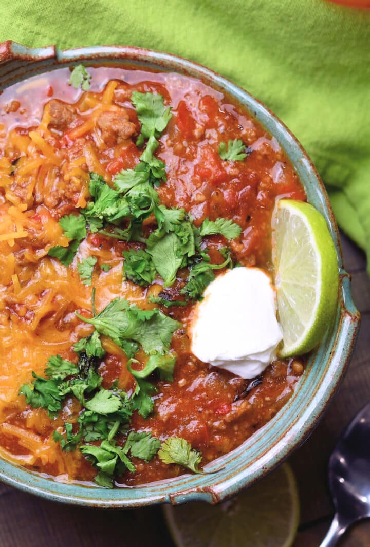 Italian Sausage Chili No Beans 24Bite® Recipes