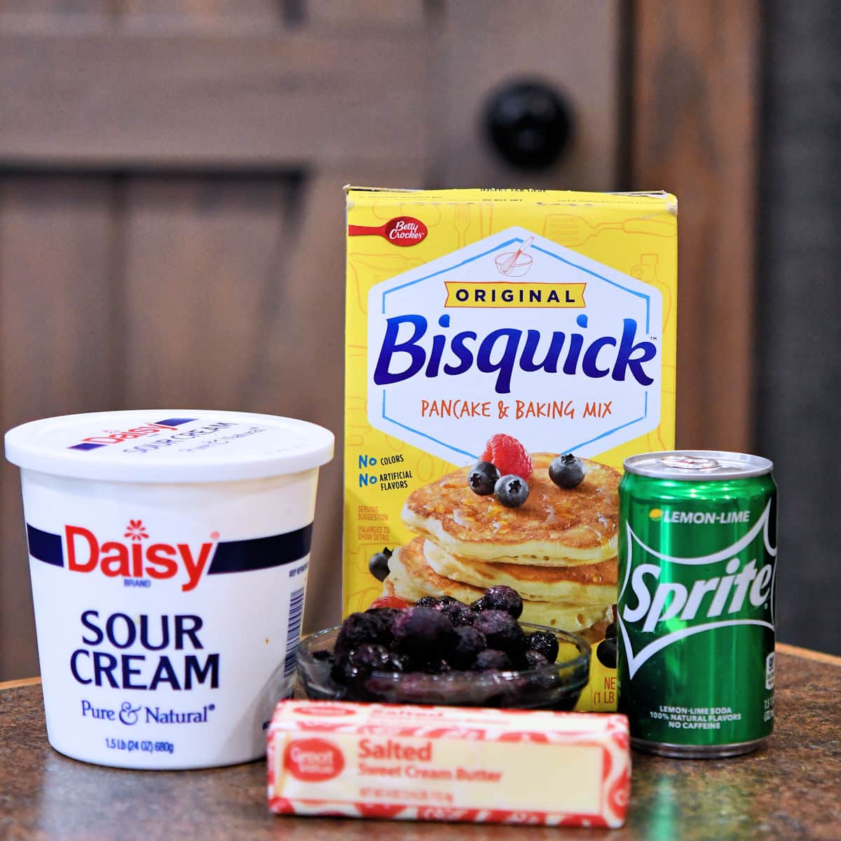 ingredients for blueberry sprite biscuits