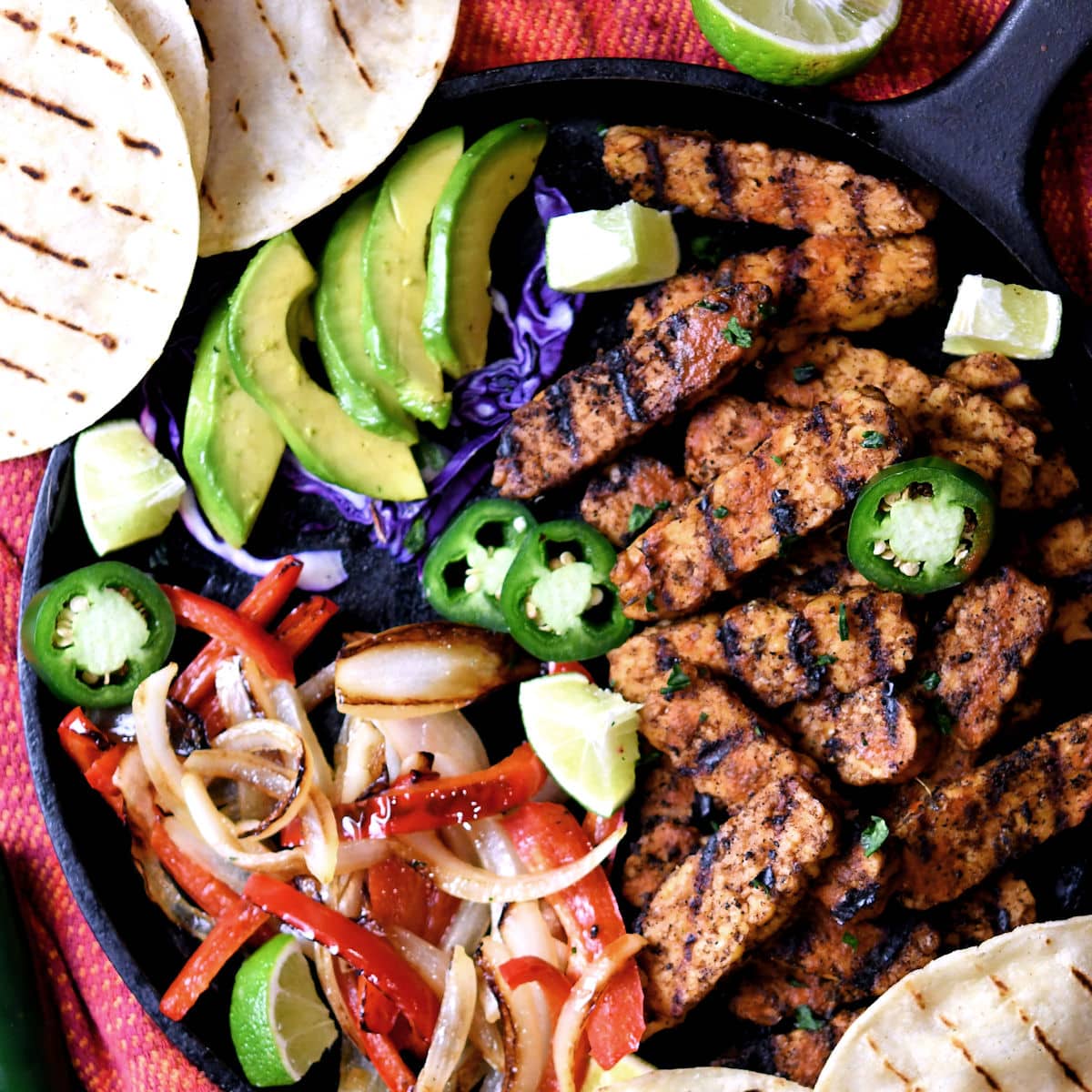 Vegetarian Fajitas No Meat Tacos-image