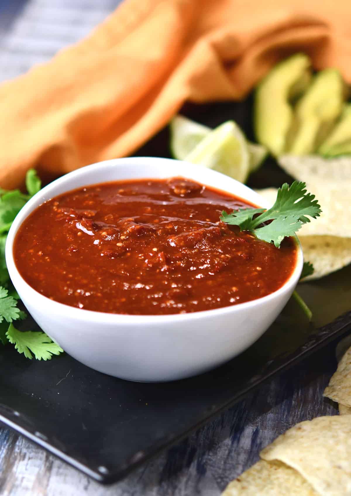 24Bite: Tomatillo Red Chili Sauce Recipe by Christian Guzman