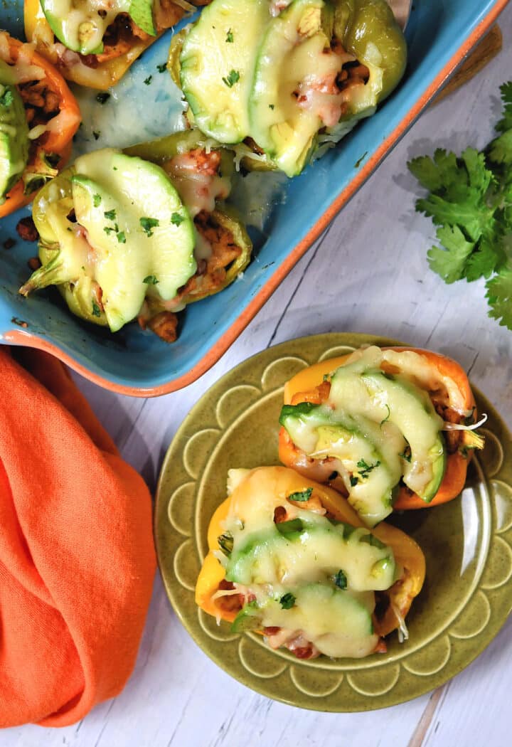 Chipotle Chicken Avocado Stuffed Peppers 24Bite® Recipes