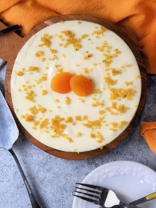 Apricot No Bake Cheesecake Gluten Free!
