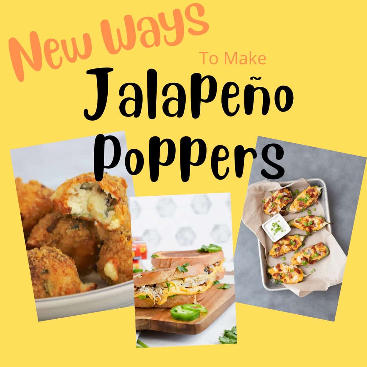 collage of unique jalapeno popper recipes