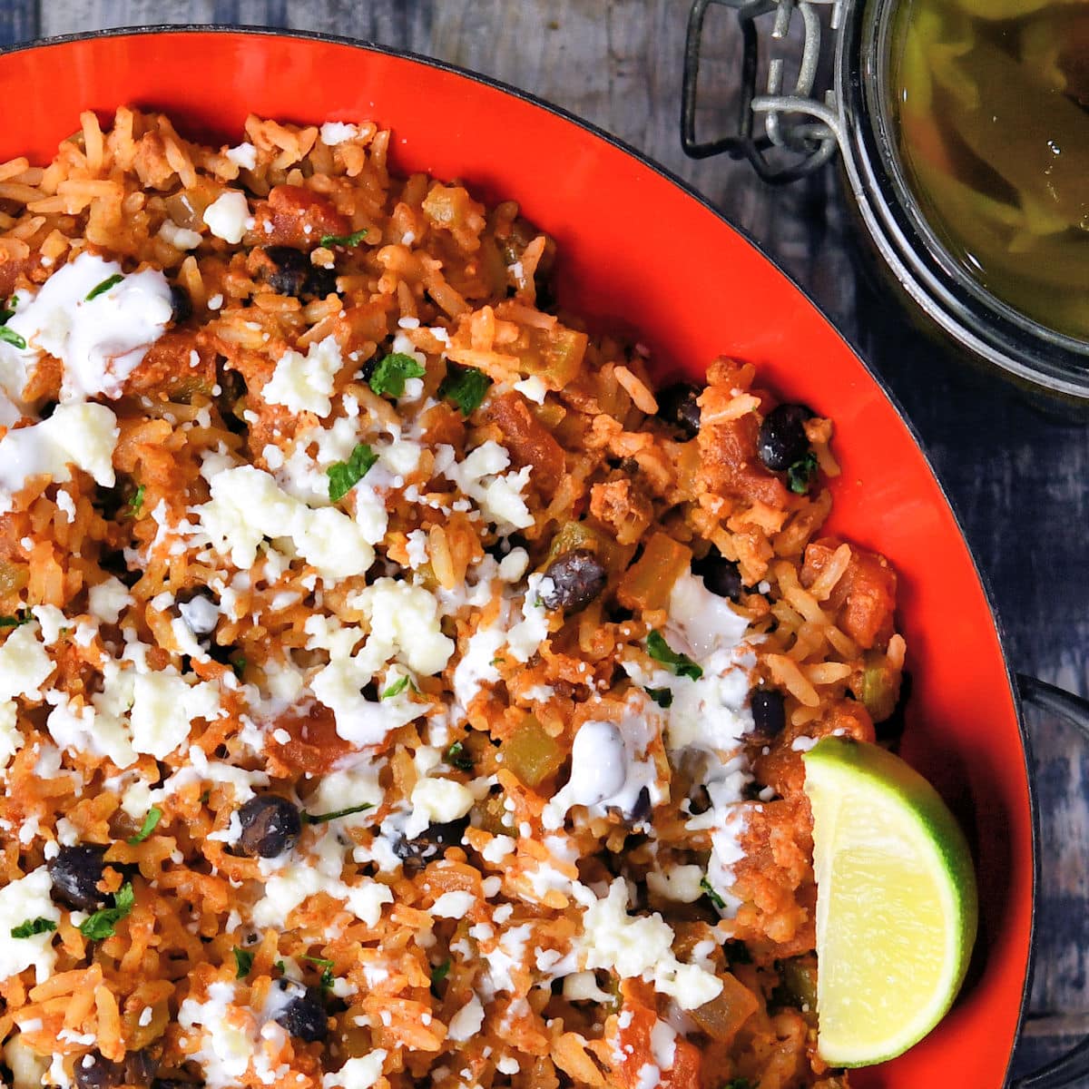 Chorizo Rice One Skillet Dinner-image