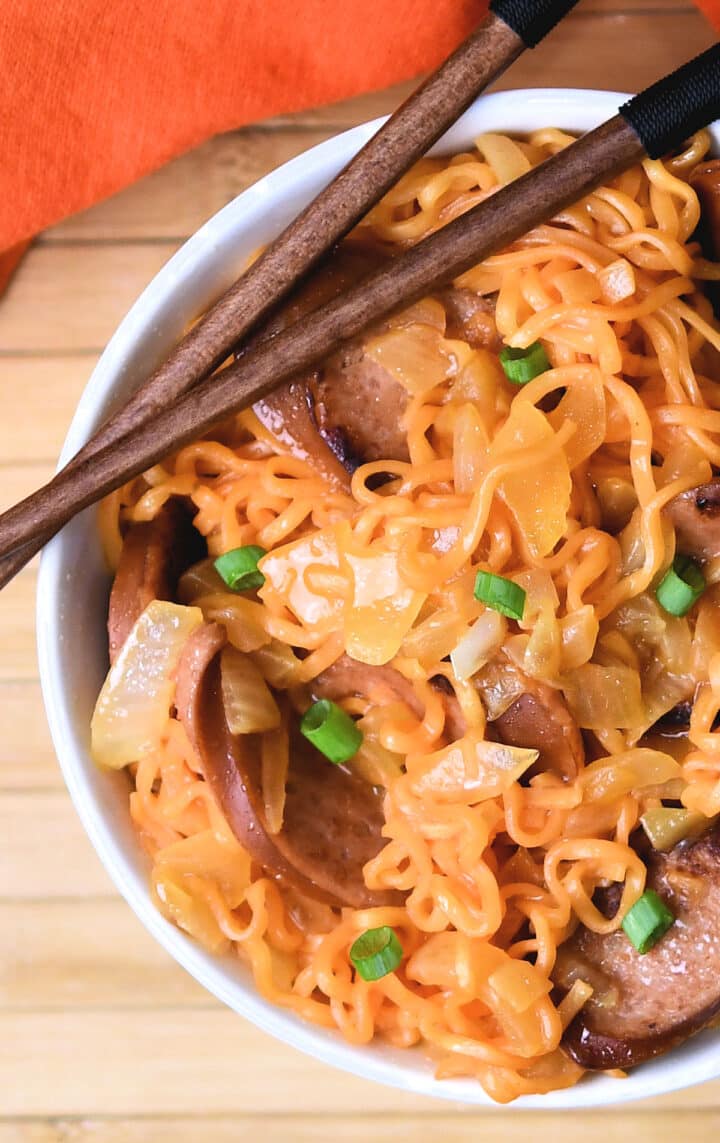 Sausage Ramen (Loaded Ramen Bowl) 24Bite® Recipes