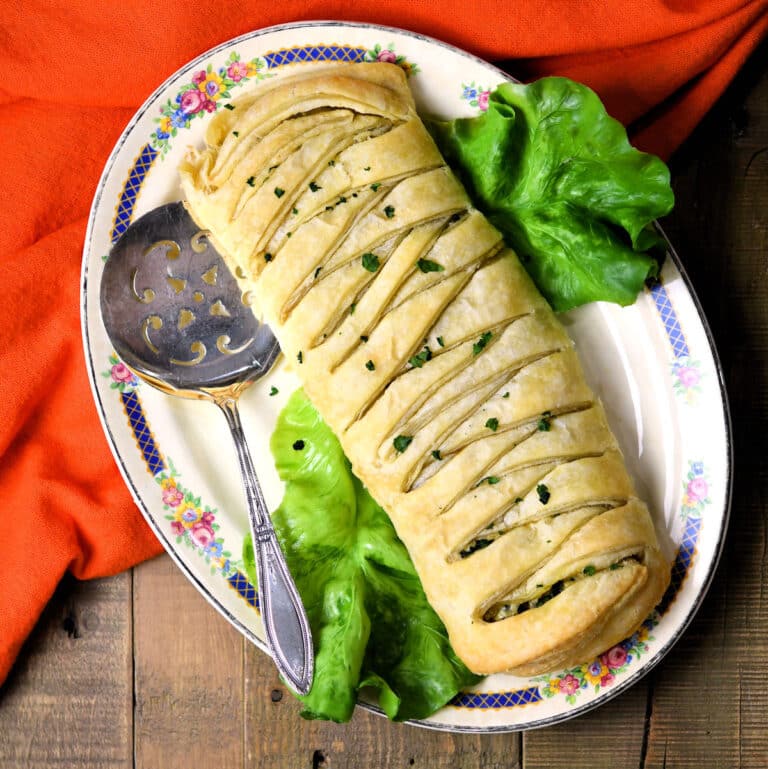 Spinach Ricotta Puff Pastry Braid