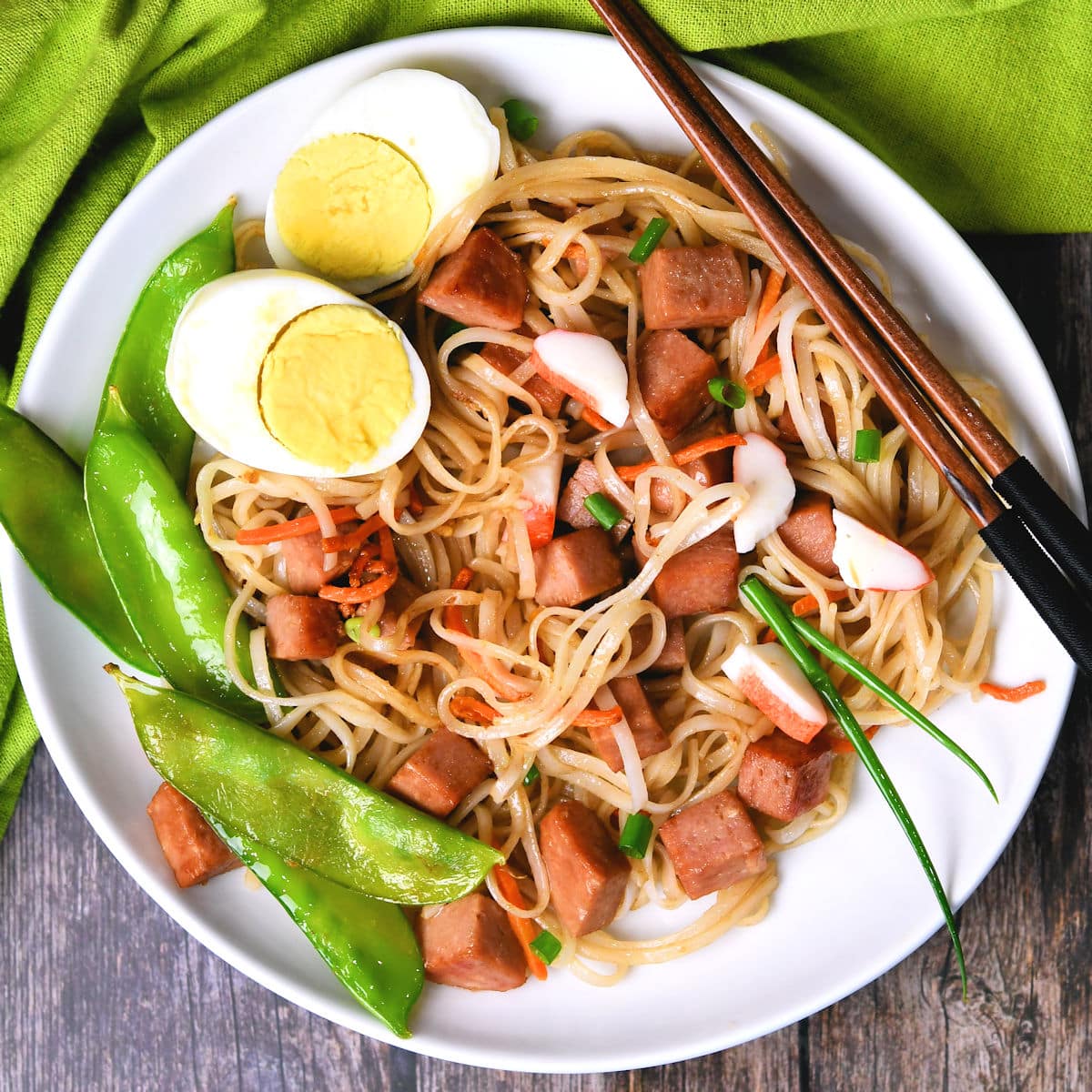 Fried Noodles with Spam Recipe