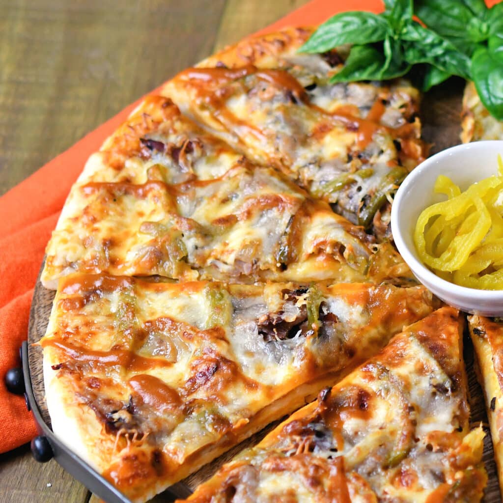 Philly Cheesesteak Pizza Recipe