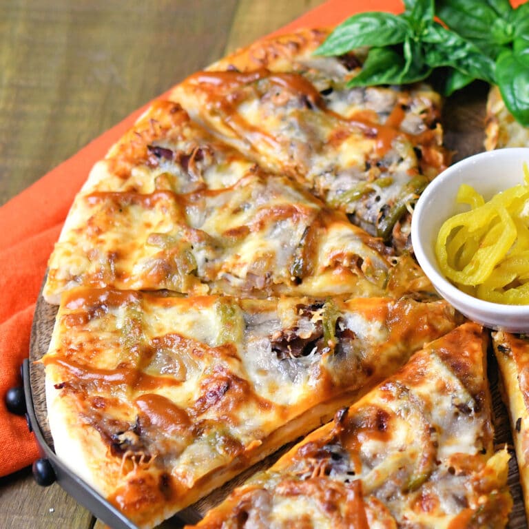 Philly Cheesesteak Pizza Recipe