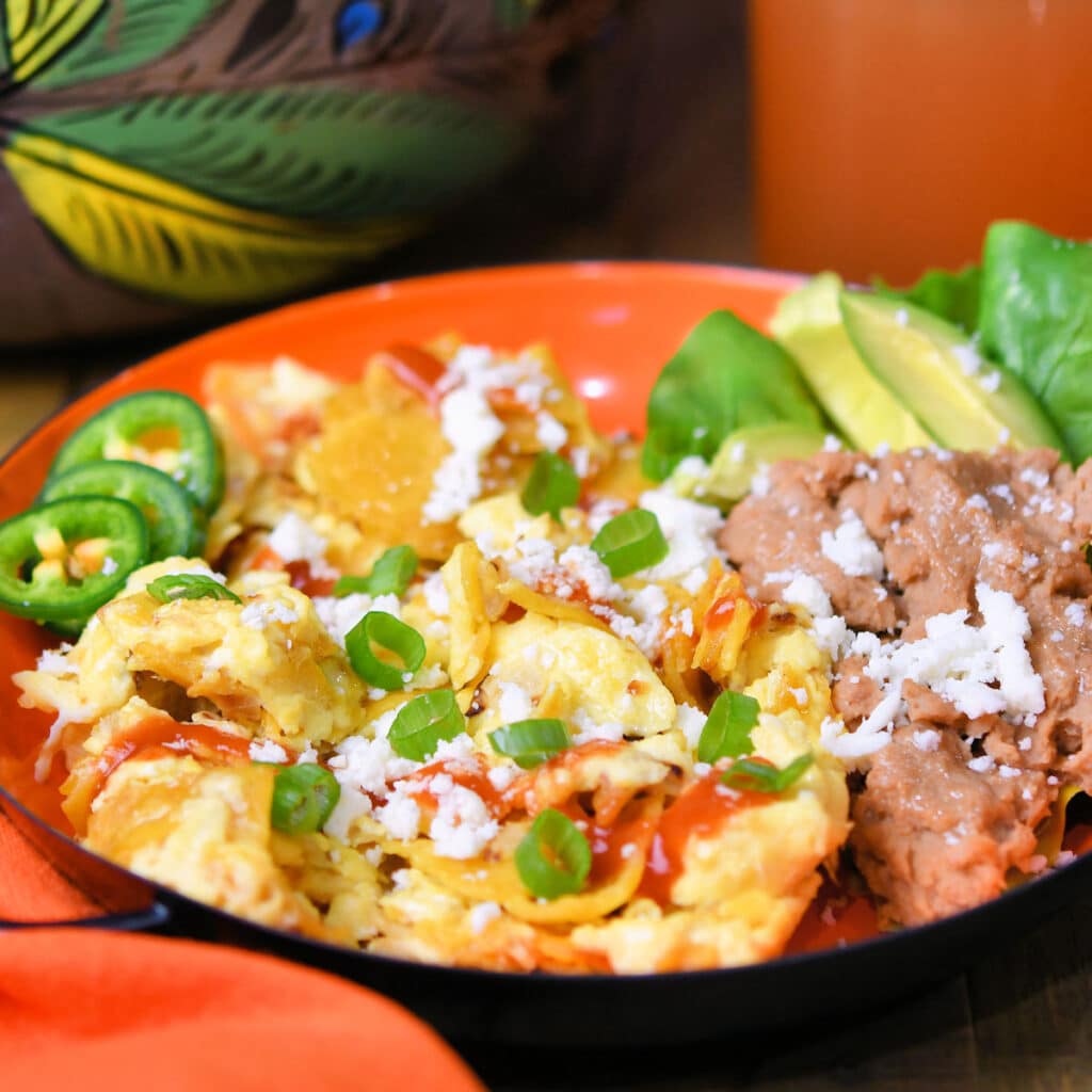 Easy Mexican Migas Eggs Breakfast