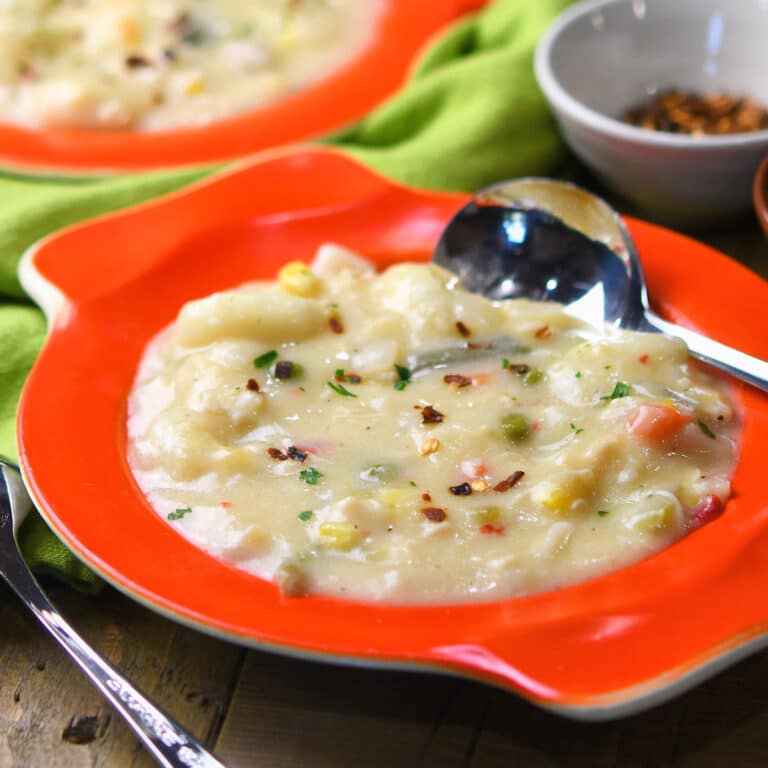 Chicken Pot Pie Soup One Pan