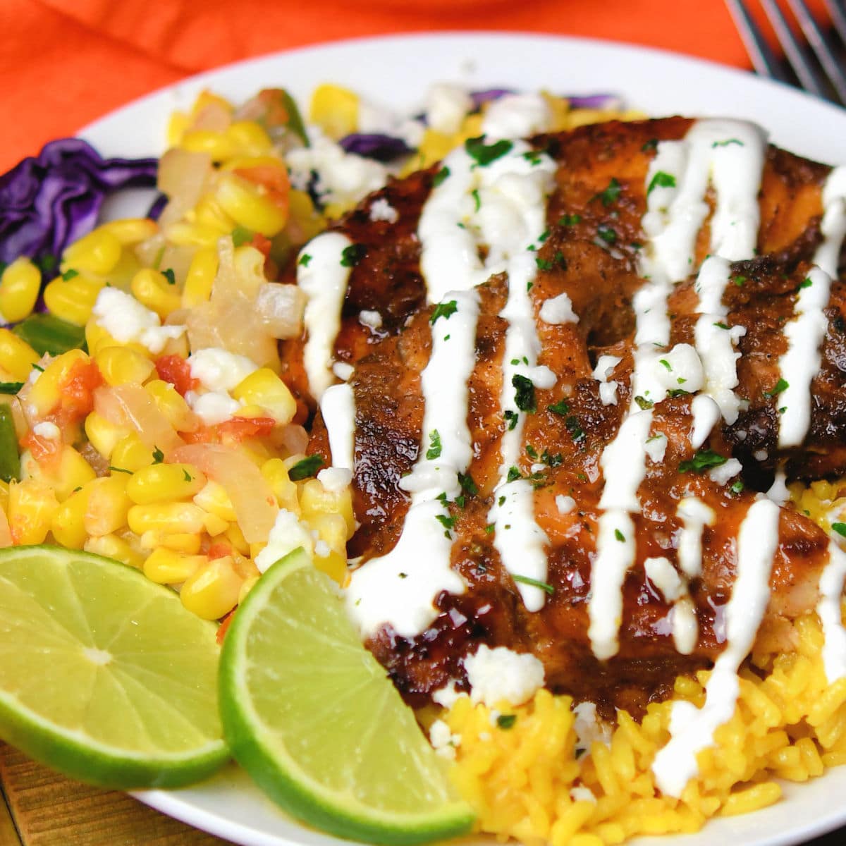 Ancho Chicken With Fresh Corn Salsa Recipe by Christian Guzman