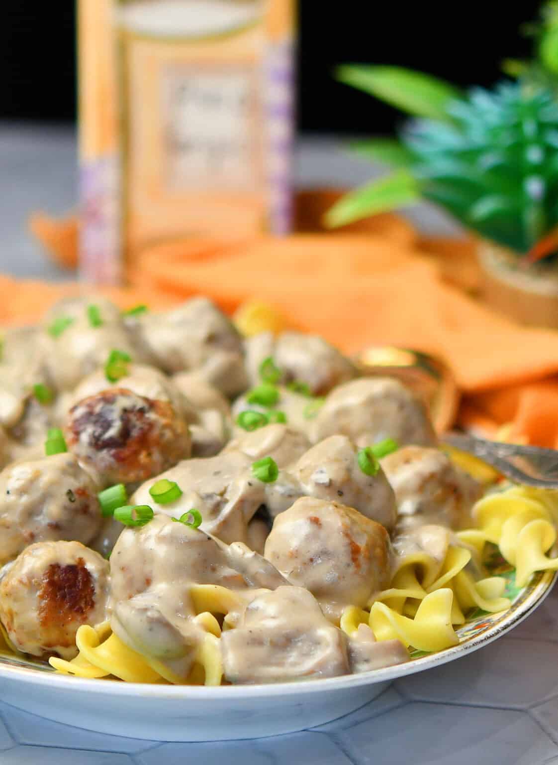 Easy Meatball Stroganoff Frozen Meatballs | 24Bite® Recipes