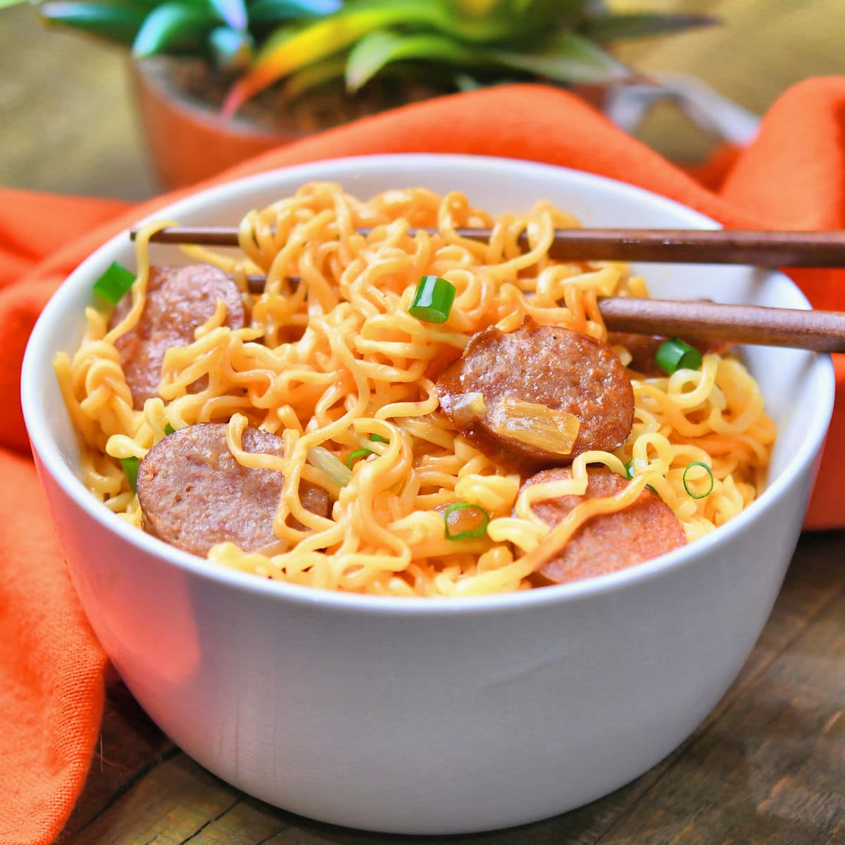 24Bite: Sausage Ramen (Loaded Ramen Bowl) recipe by Christian Guzman