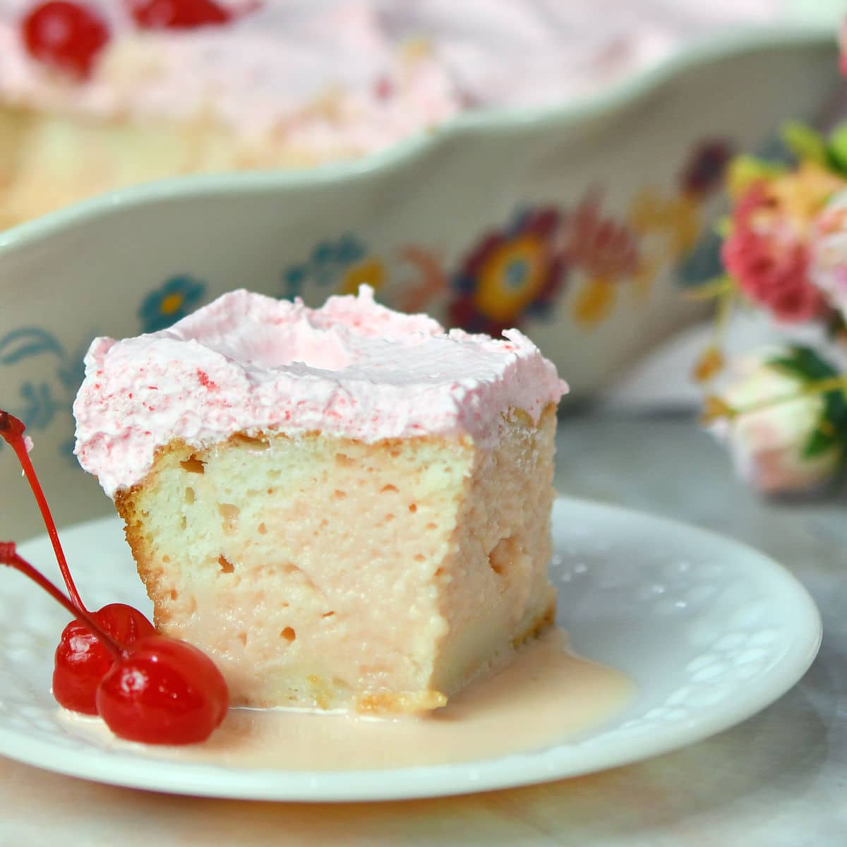 Cherry Tres Leches Cake Recipe