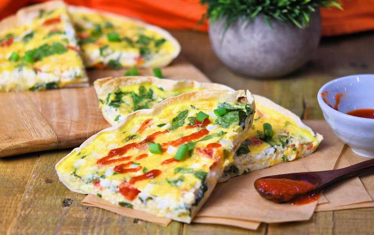 Tortilla Quiche Bake With Cottage Cheese TikTok by Christian Guzman of 24Bite