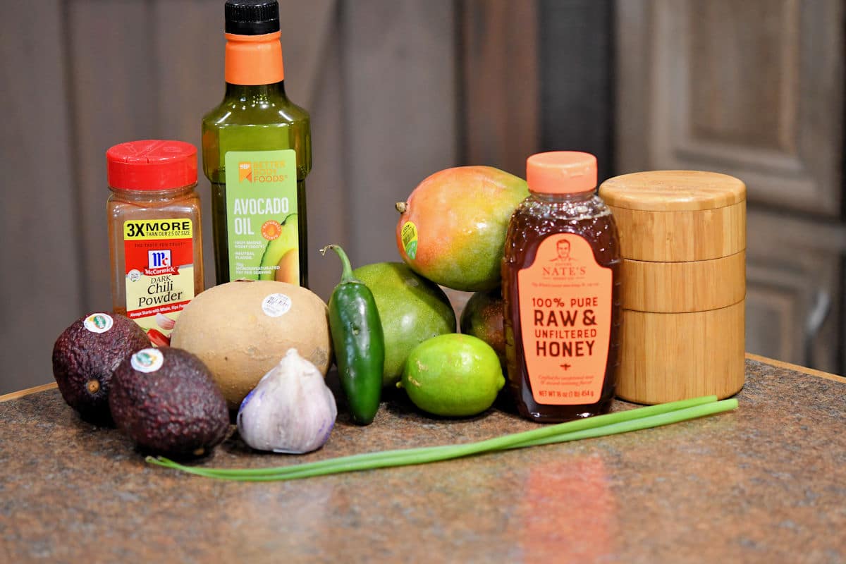 ingredients for mango jicama salad