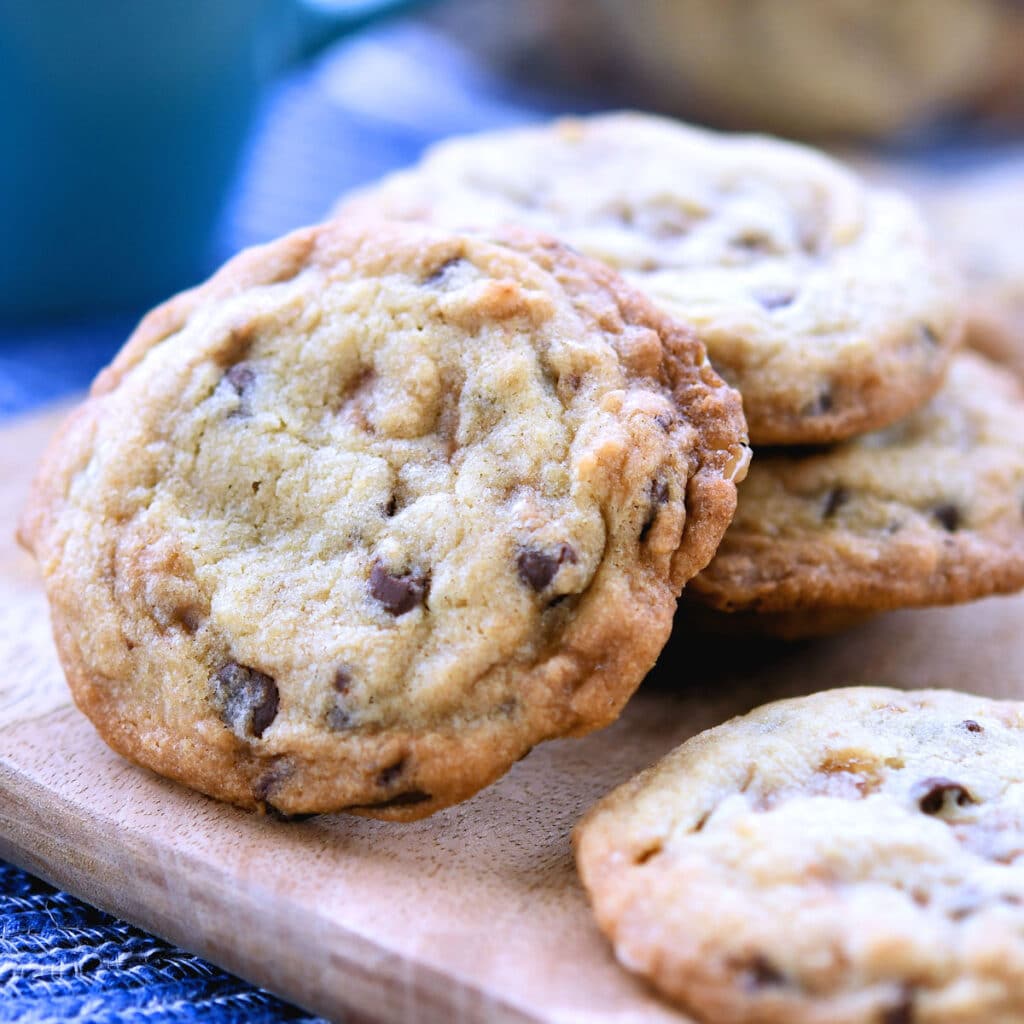 Chewy Toffee Chocolate Chip Cookies