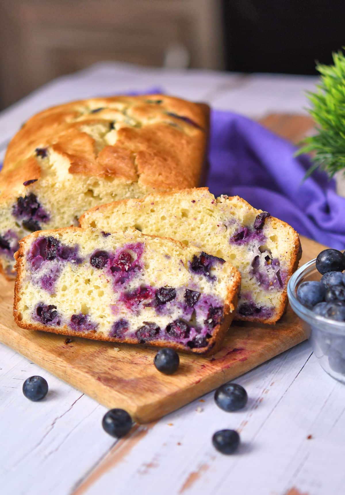 Fresh Blueberry Loaf Quick Bread by Christian Guzman from 24Bite